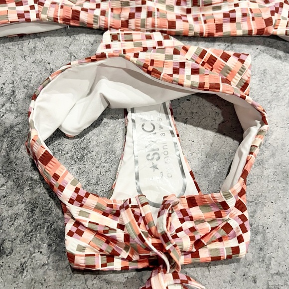 NEW L*SPACE Bikini Kristen Top & Joy Bitsy Bottom Geometric SET Size XS - Picture 4 of 7